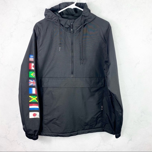 [HUF] Regional Tour Black Anorak Jacket - Picture 5 of 6